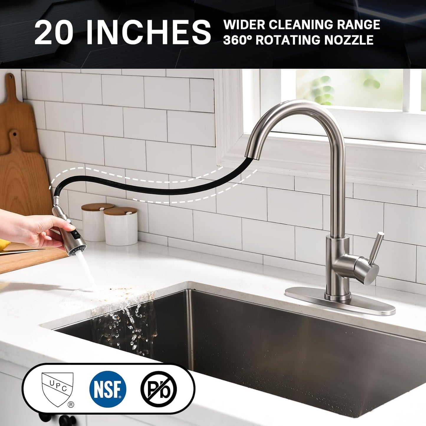 Stainless Steel Pull-Out Faucet